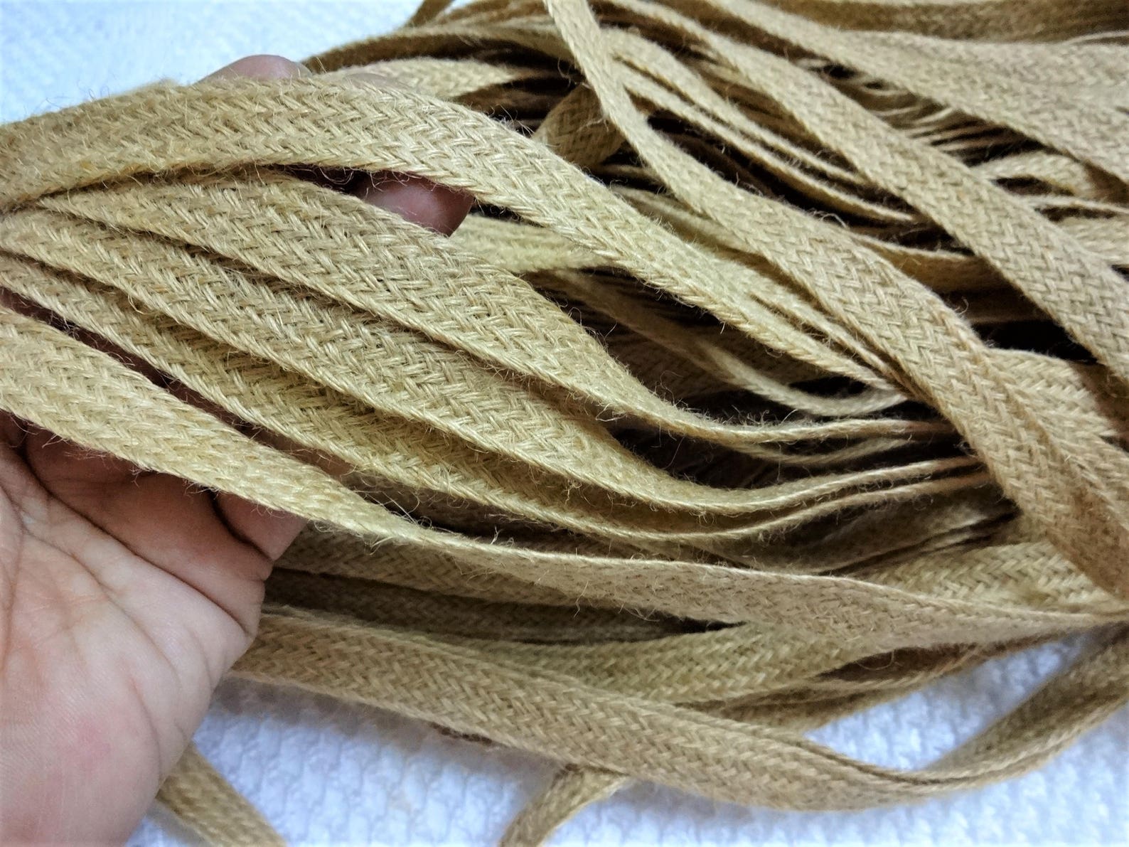 12 to 13 MM Braided Jute Jute Lace Ribbon Burlap Trim Etsy