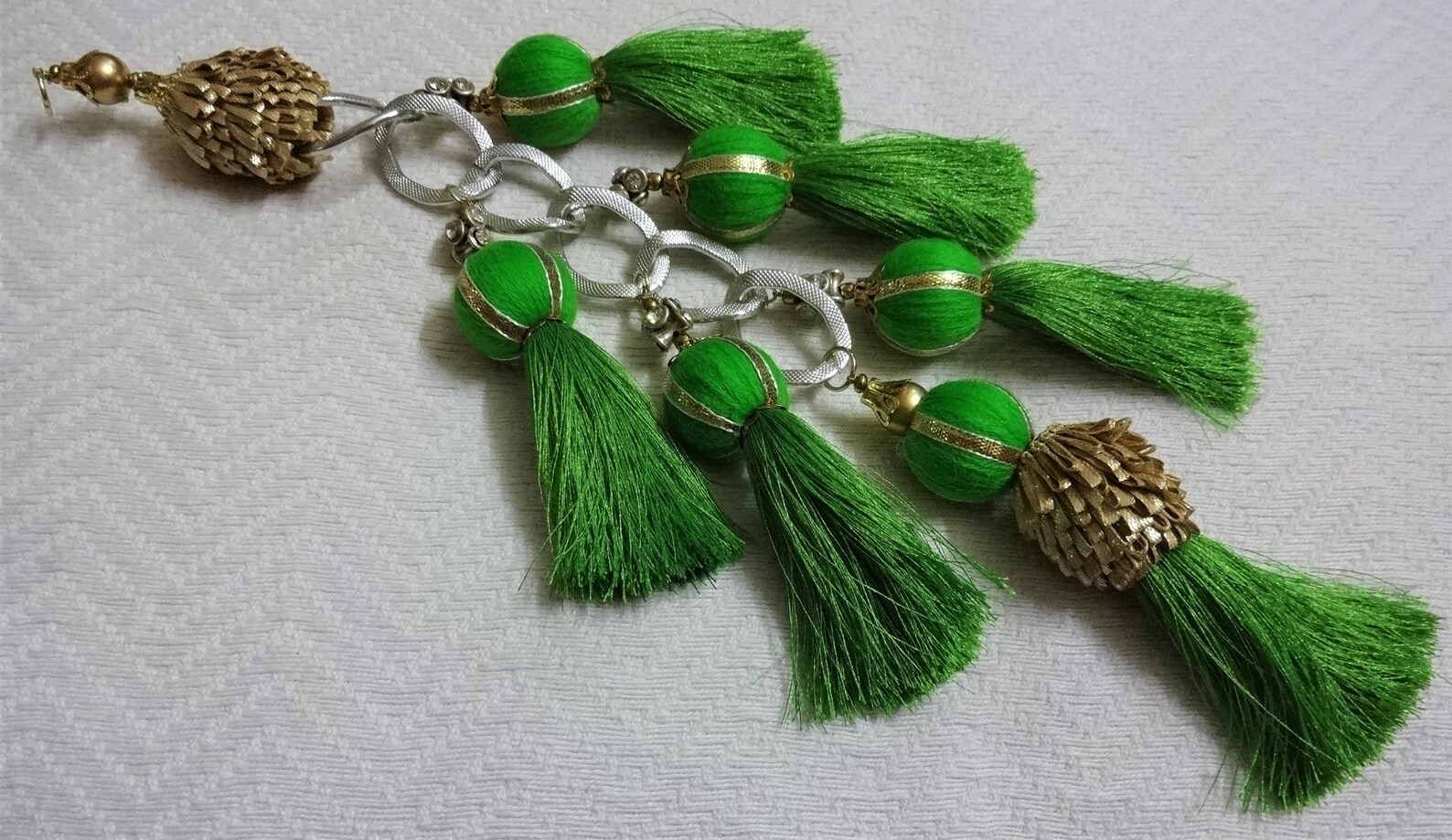 Long Tassel Ball Tassel Silk Tassel Decorative Zari Trim Etsy