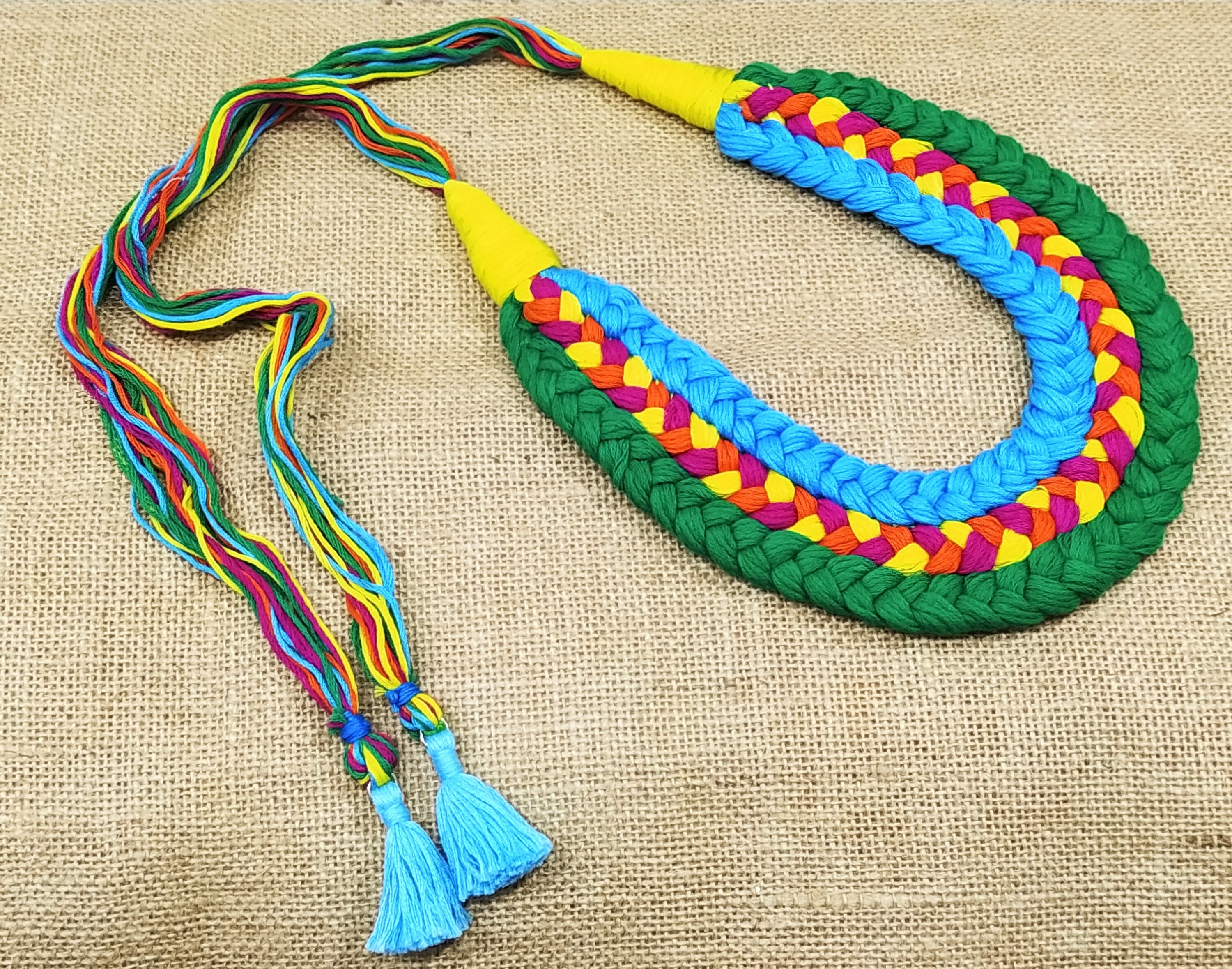 Adjustable Handmade Necklace Thread Indian Necklace Jewelry Etsy