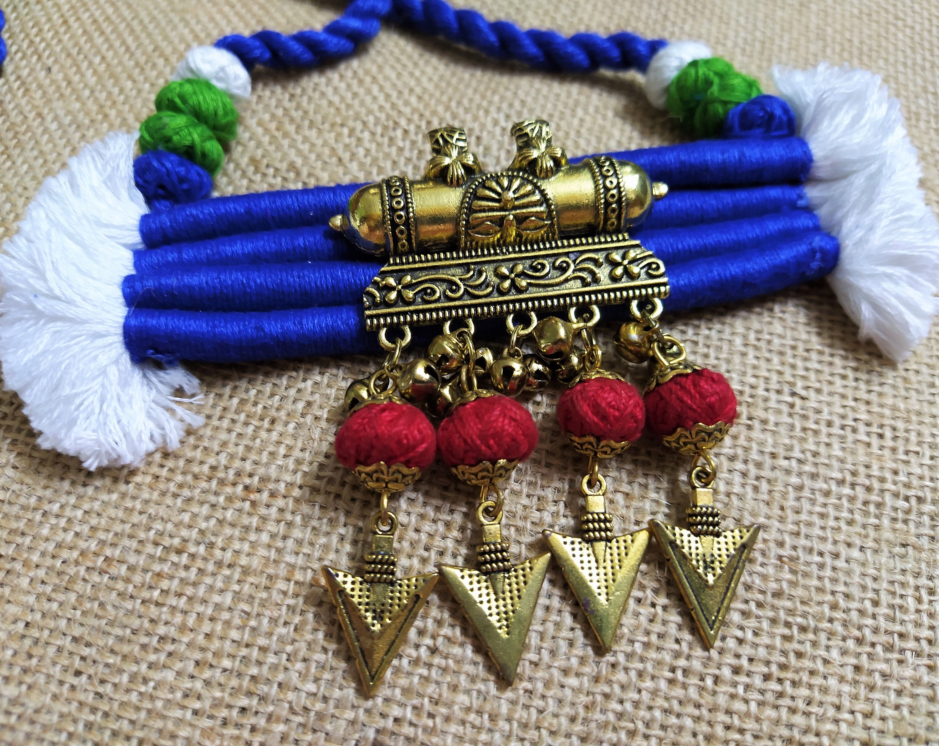 Antique Gold Metal Pendant Ethnic Necklace Charm Pendant Etsy