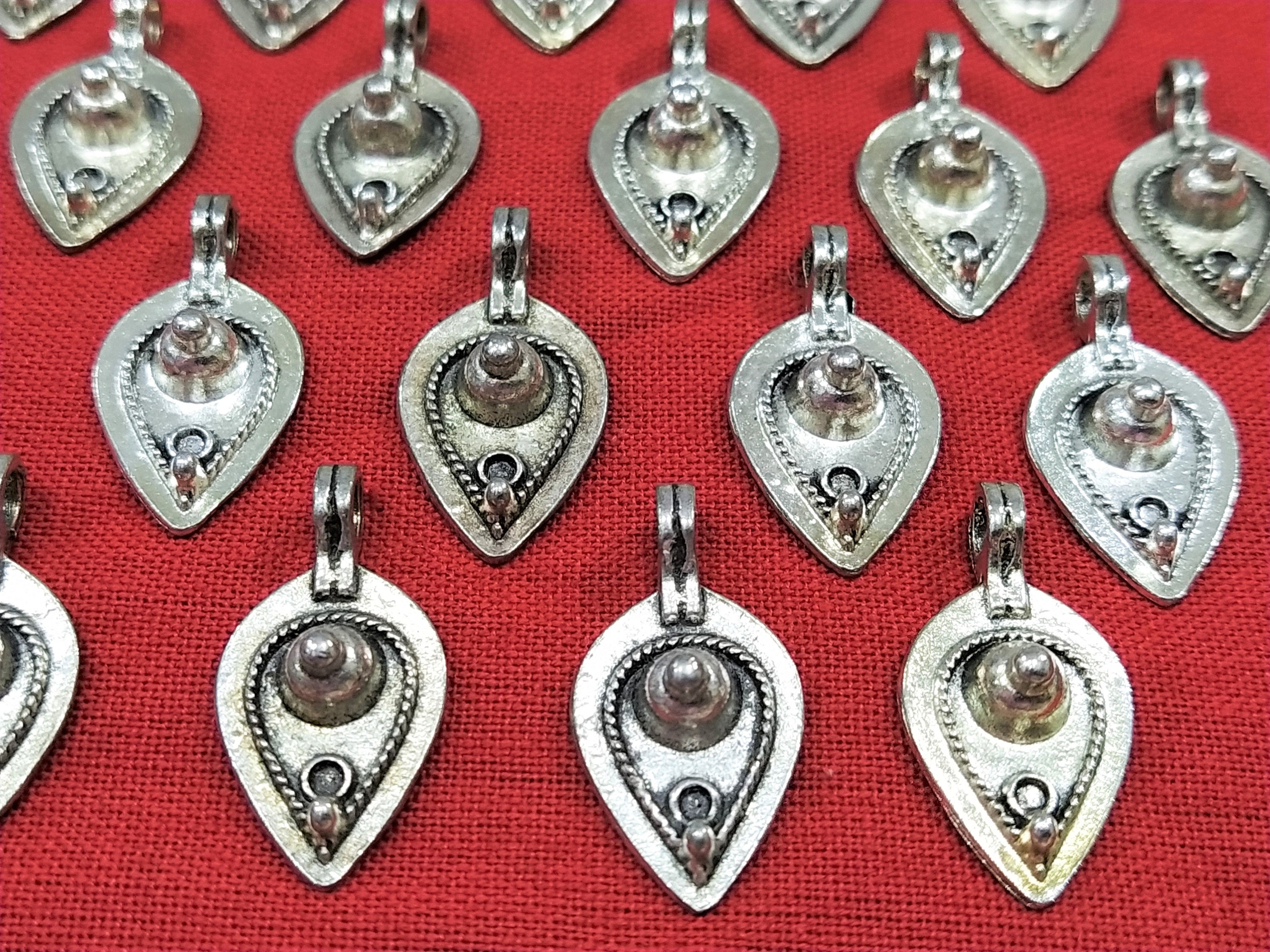 Metal Leaf Charms Antique Gold Leaf Pendants Jewelry Etsy