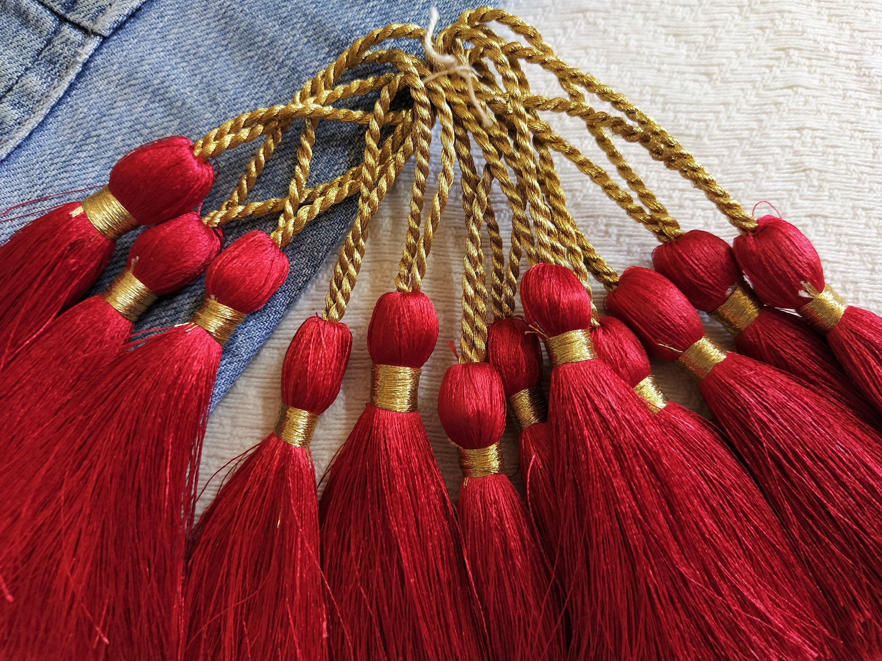 Indian Tassels Silk Tassels Embellishment Long Tassels Etsy