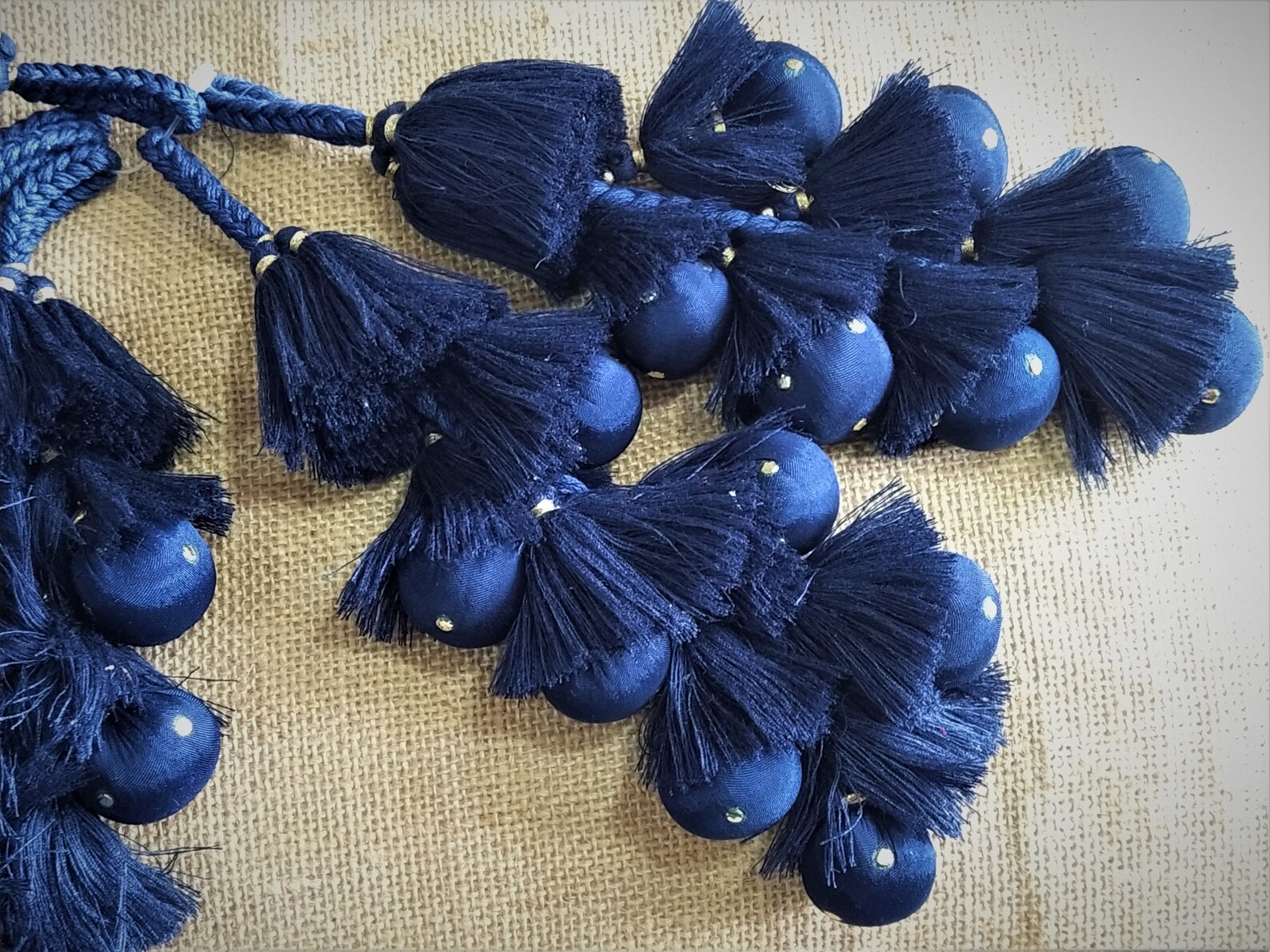 Indian Cotton Tassels Embellishment Long Tassels Decorative Etsy