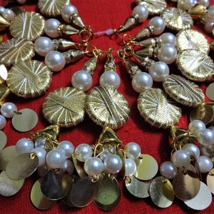 Tassels, Beaded Tassels, Pearl Tassels, Bridal Tassels, Decorative Tassels, Saree Blouse Tassels, Indian Tassels, Latkans - 4 pcs