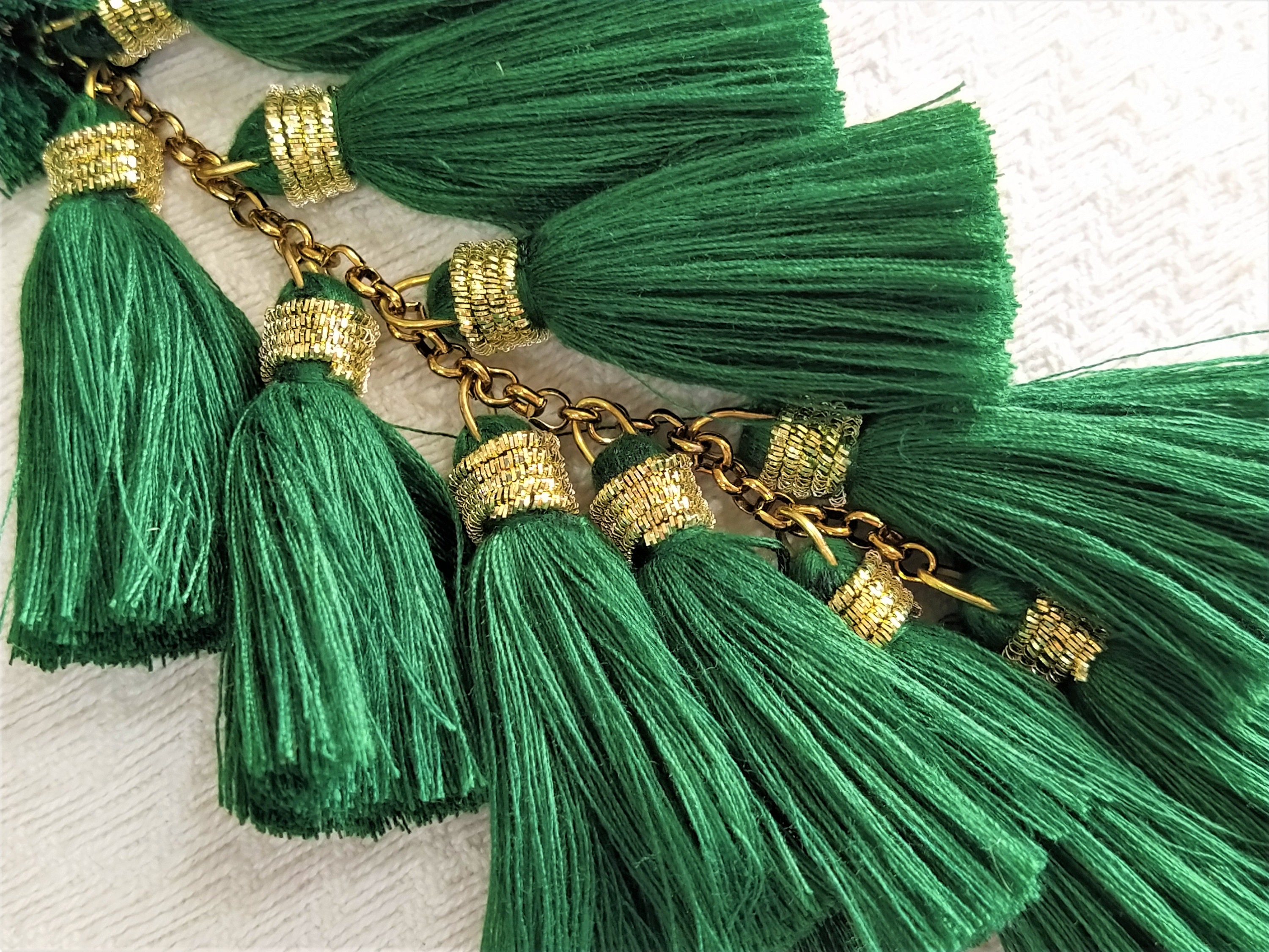 Indian Tassels Cotton Tassels Embellishment Long Tassels Etsy