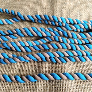 Twisted Cotton Fabric Cord, Necklace Cord - Gift Wrapping Packaging String Jewelry Cotton Fabric Cord - 5 Meters