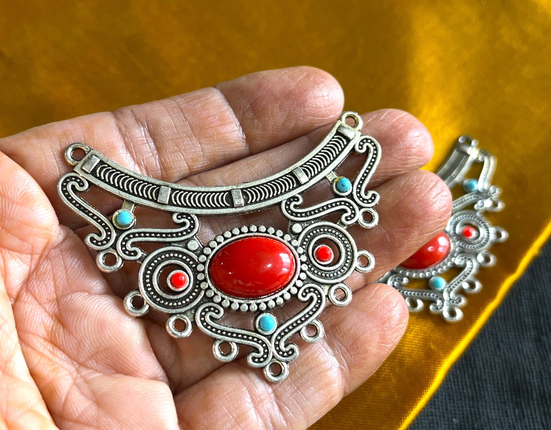 Lot De Bijoux Ethniques Vintage - Colliers Et Pendentifs Anciens, Occasion