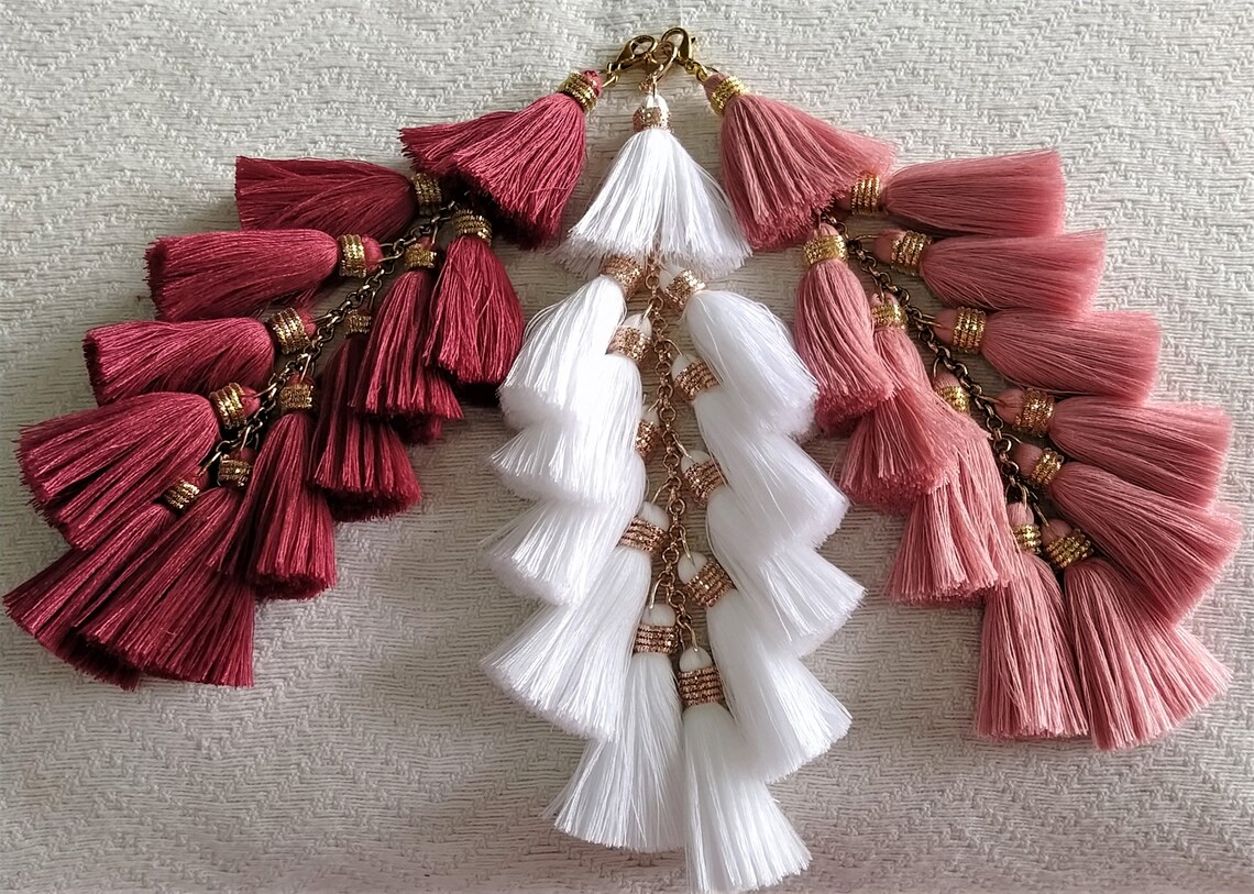 Indian Tassels Cotton Tassels Embellishment Long Tassels Etsy