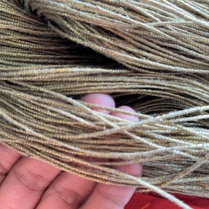 Natural Handspun, Jute Yarn, Indian Jute Thread, Burlap Twine with Lurex for crochet, knitting, gift Wrapping, crafting - 250 grams
