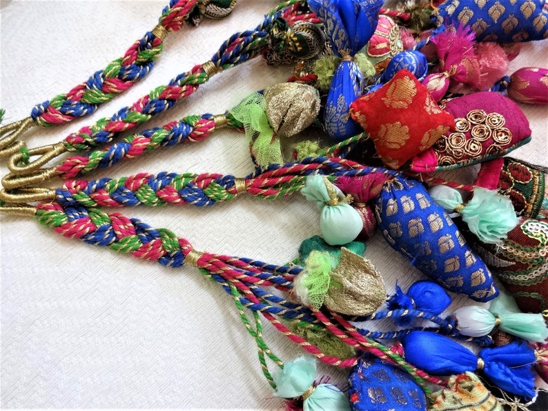 Handmade Fabric Trim Tassel Sari Silk Tassel Ethnic Tassel Etsy