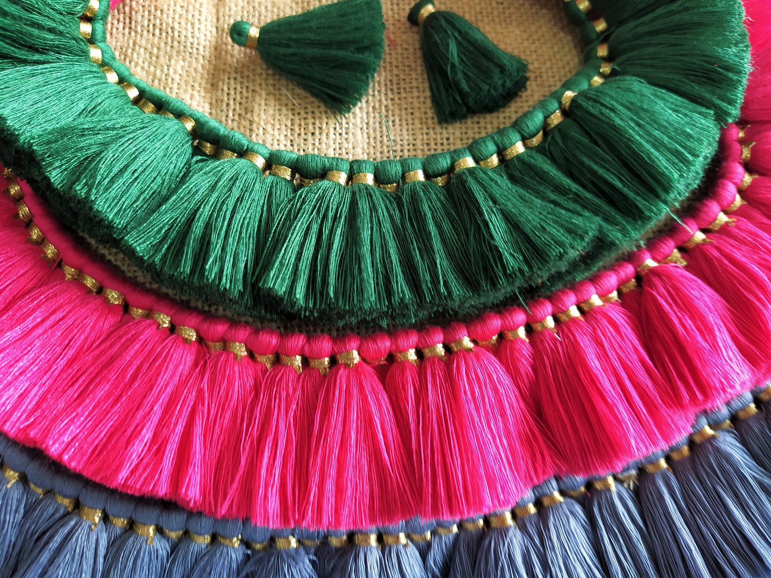 Indian Tassels Cotton Mini DIY Accessory Decorative Craft Etsy