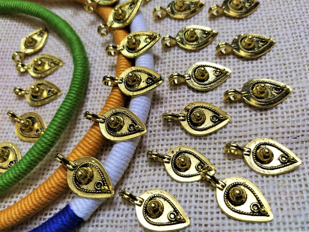 Metal Leaf Charms Antique Gold Leaf Pendants Jewelry Etsy