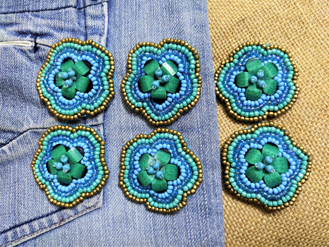 Beaded Appliques Embroidered Ethnic Indian Sew on Appliques Etsy