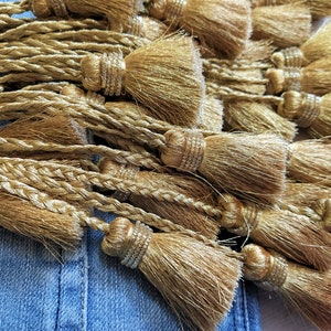 Braided Tassels, Long Tassels, Bridal Tassels, Decorative Zari Tassels, Sari Blouse Tassels, Indian Tassels, Latkans - set of 2