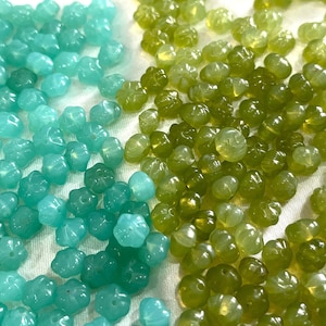 Assorted Glass Beads, Mixed Glass Loose Beads, Jewelry Supplies, Indian Bracelet Glass Beads - 300 pcs