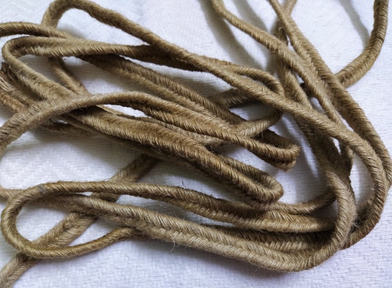 Braided Burlap Ribbon Rope for DIY Craft (Brown), Natural Jute