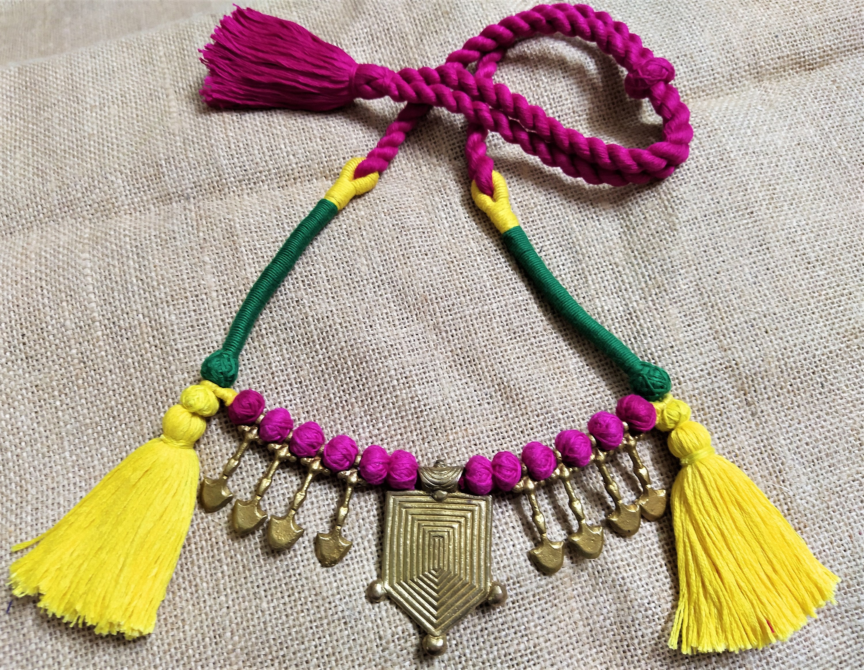White - Banjara Lambani Handmade Necklace