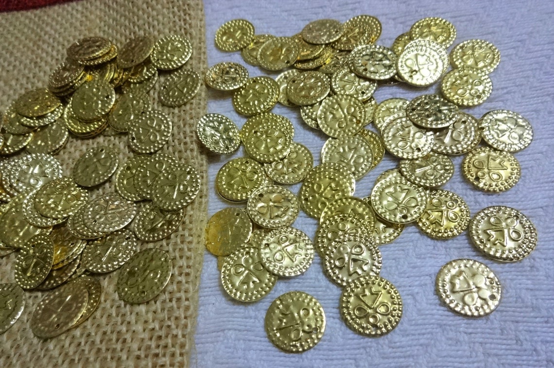 13 Mm Indian Brass Coins Round Coin Charms Coin Stampings Etsy