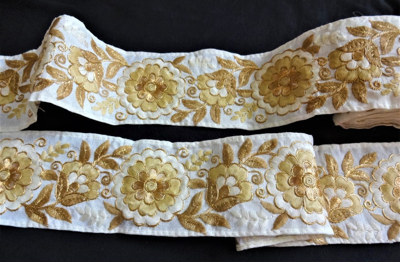 Indian Embroidered Lace Decorative Trim Crafting sewing Etsy