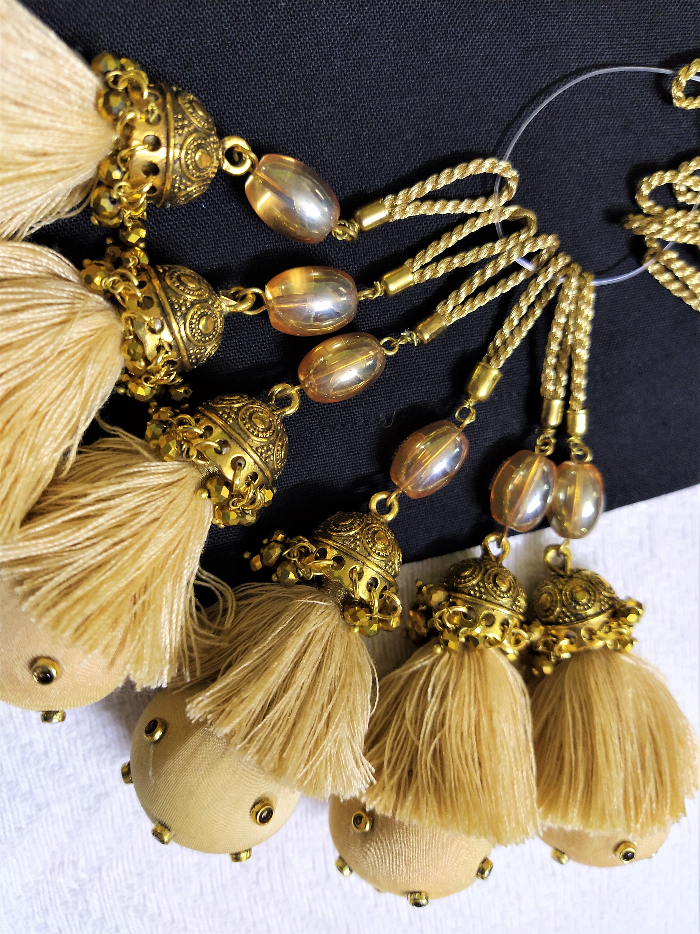 Tassels Cotton Tassels Embellishment Decorative Jhumka Etsy