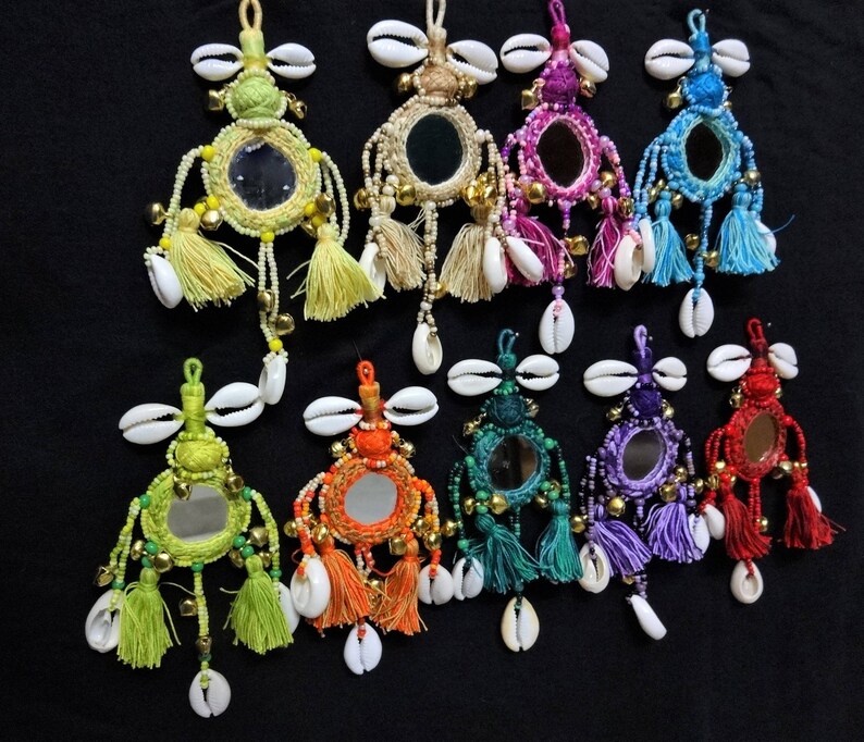 Cowrie Shell Tassels Purse & Handbag Decoration Bell Swag | Etsy