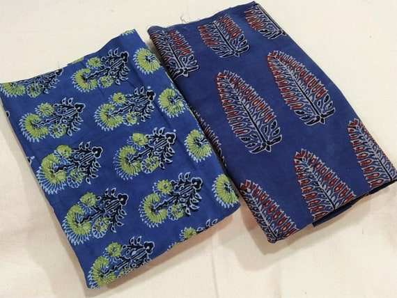 Indian Fabric Block Print Cotton Fabric Indian Textiles | Etsy