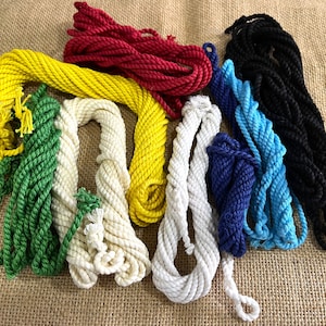 Cordão de algodão torcido, cordão de colar, amarração de cortina nas costas - embrulho de presente corda de embalagem de joias cordão de algodão, faça você mesmo, sortido - 35 metros.
