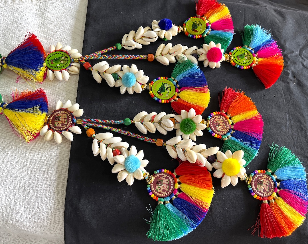 Indian Tassel 18 Long Silk Tassel Wooden Bead Tassel Etsy