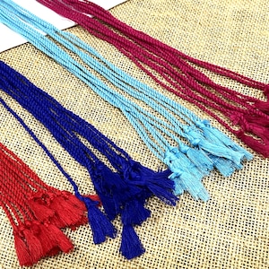 Cordão de algodão torcido, cordão de pulseira, amarração de cortina - Embrulho para presente, cordão de algodão para joias, borlas de sari, faça você mesmo - 20 peças escolha