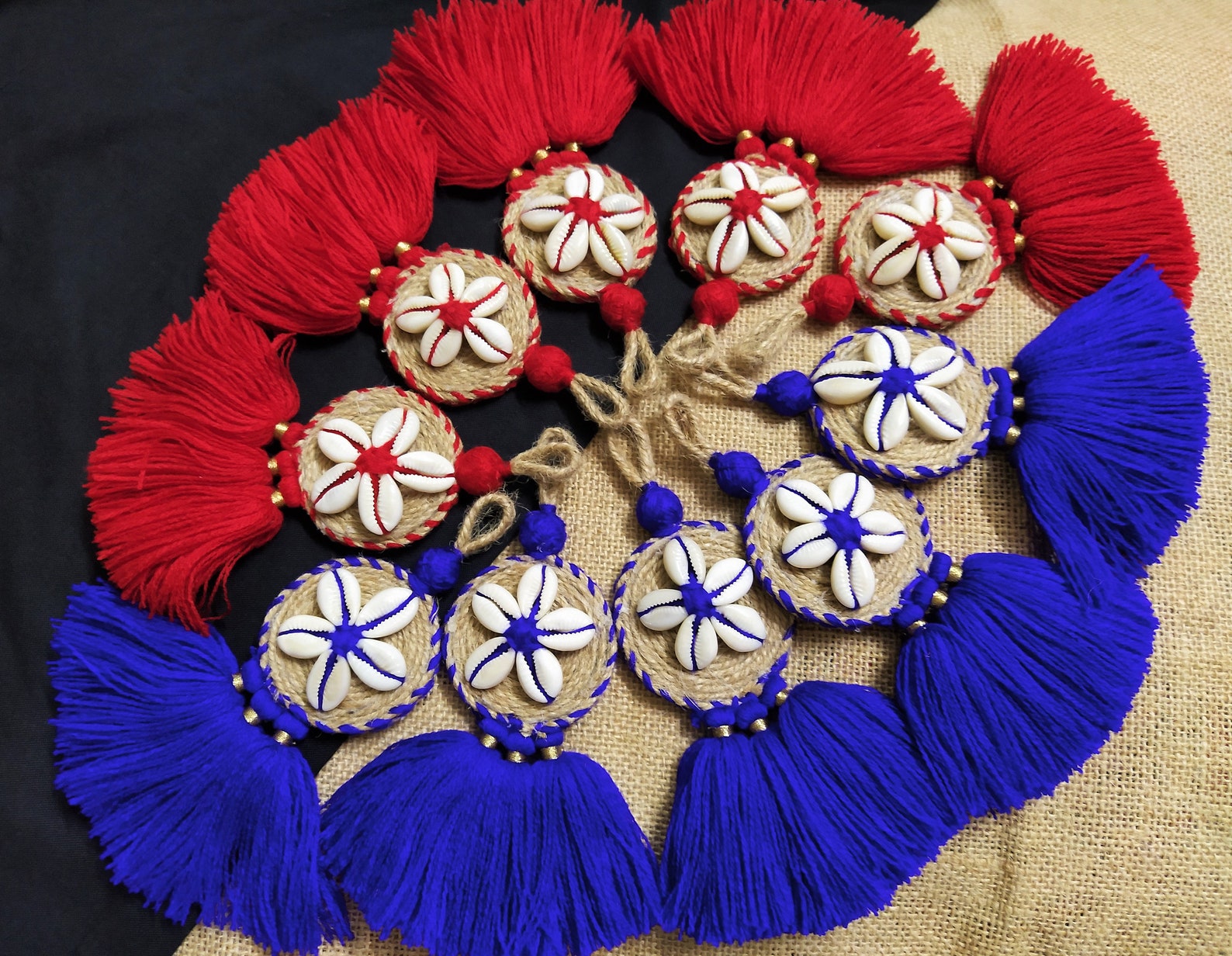 Cowrie Shell Tassels Indian Ethnic Tassels Cowrie Flower | Etsy