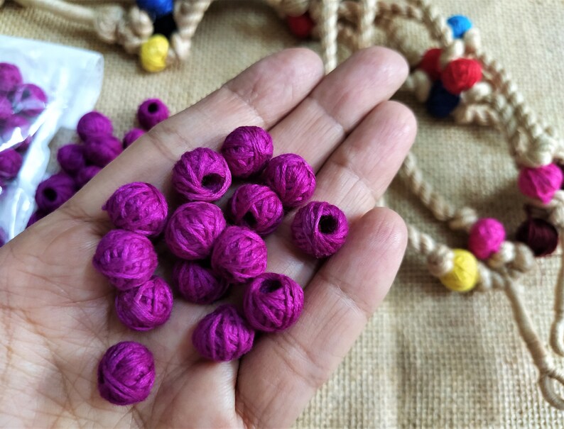 50 pcs Handmade Thread Balls Cotton Balls Craft Decoration Etsy