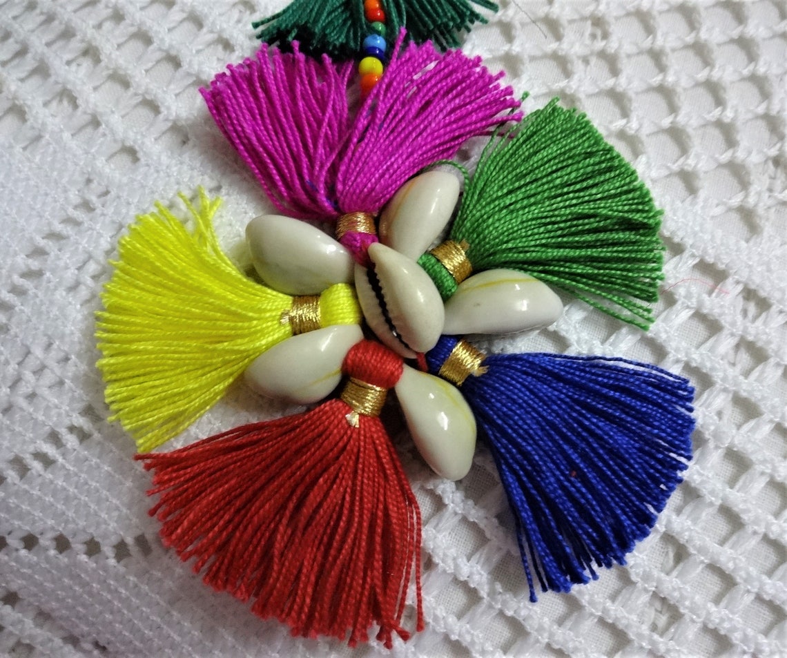 Cowrie Shell Tassel Ethnic Tassels Indian Tassels Cowrie | Etsy