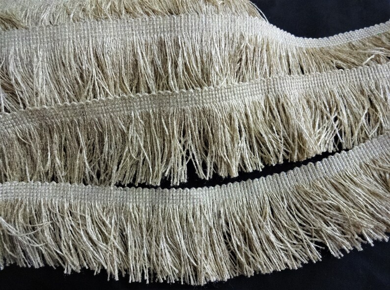 Indian Natural Handspun Jute Brush Fringe Trim Jute Fringe Etsy