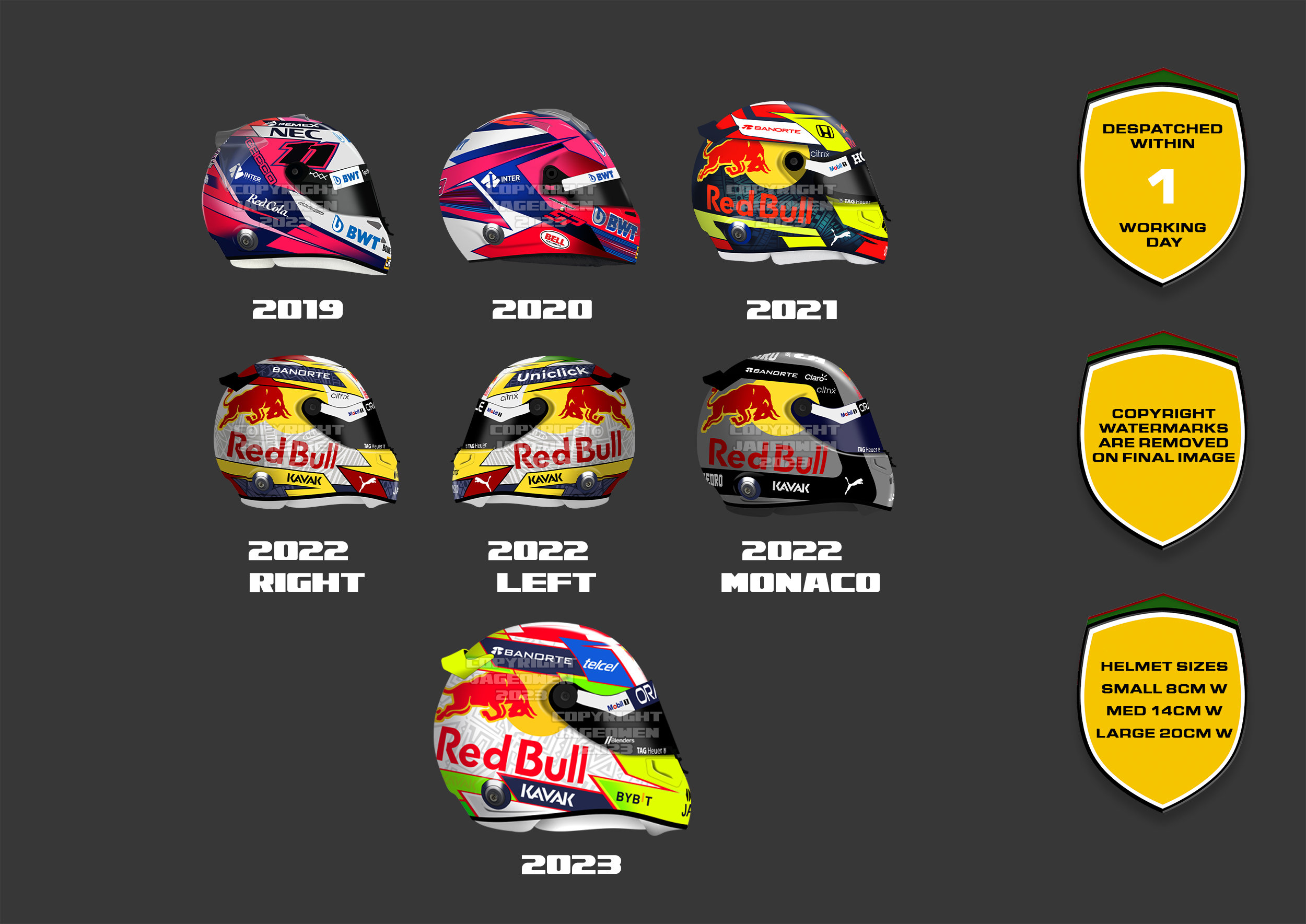 Casco checo perez 2020 sale