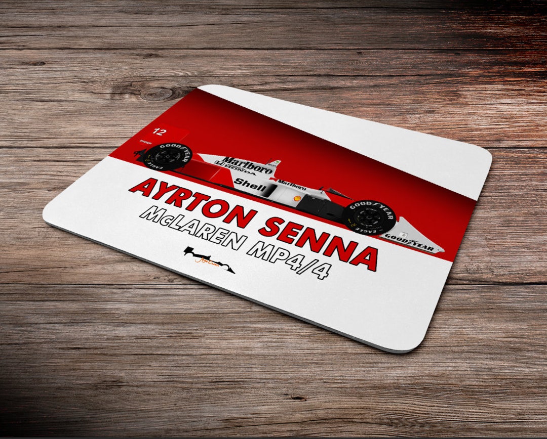 Ayrton Senna Mclaren F1 Mouse Mats Etsy