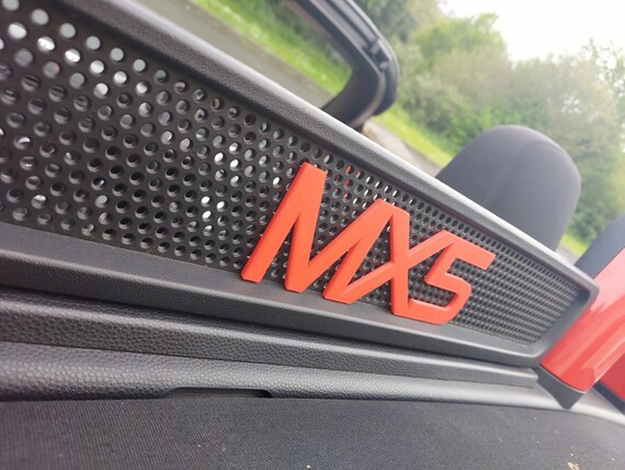 Mazda MX5 Wind Deflector Name Badge Logo Mod 3D Printed Gift Etsy