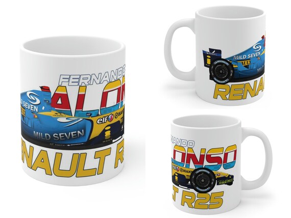 Fernando Alonso F1 Mug 11oz Renault R25 - Etsy Sweden