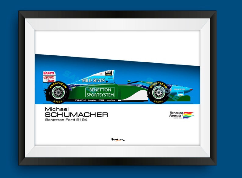 Michael Schumacher Print Benetton B194 F1 image 1