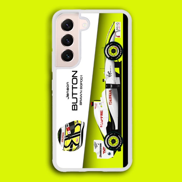 Jenson Button Brawn GP001 iPhone Samsung Galaxy F1 Phone Case