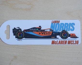 McLaren 2022 F1 Bookmark Lando Norris Daniel Ricciardo