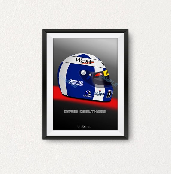 David Coulthard Helmet Print | Etsy Australia