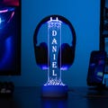 Personalized LED Headphone Stand with Lights, Custom Headphone Display, Gamer Desk Organizer, Unique Gift for Boyfriend or Teen Gamer product logo