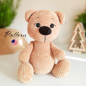 Crochet Teddy Bear Pattern: Amigurumi Plush Toy (PDF Pattern)
