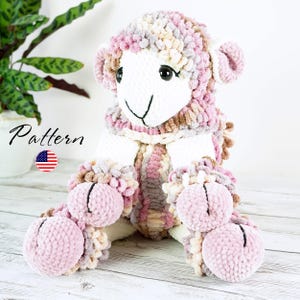 Sheep Crochet Pajama Bag PATTERN: Amigurumi Animal Tutorial (PDF Pattern)