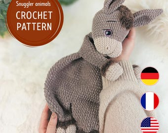 Donkey Crochet Snuggler Pattern – Amigurumi Comforter PDF