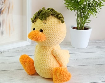 Crochet Duck, Yellow Duck Plush, Amigurumi Duck, Crochet Animals, Crochet Toys , Cuddly Toy,