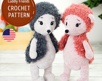 Hedgehog Crochet Pattern: Amigurumi Cuddly Toy (PDF)