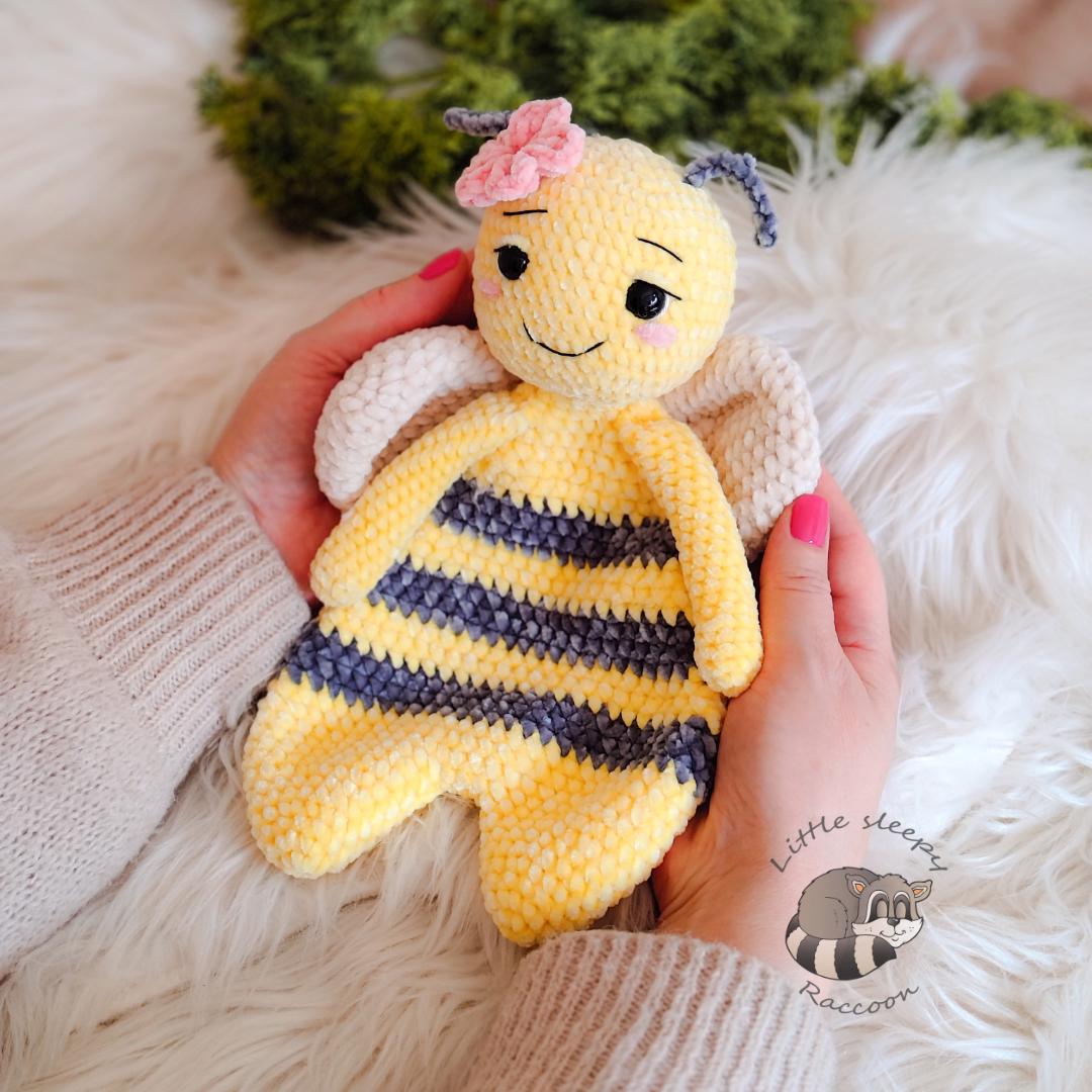 Baby Bee Lovey Pattern PDF, Crochet Snuggler, 5 Languages - Etsy