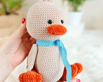 Duck toys | Crochet Plush Duck | Perfect gift for baby | Amigurumi duck | Crochet Cuddle Kids Plushie |  Snuggle For Babies | Stuffed Toy