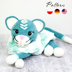 Bolso Pijama Gato Crochet PATRÓN: Porta Peluche Amigurumi (PDF)
